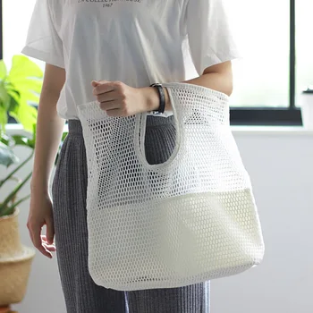 Korean-Style Hollow Mesh Simple Fishing Net Shopping Handbag Casual All-match Big Net Tote
Korean-Style Hollow Mesh Simple Fishing Net Shopping Handbag Casual All-match Big Net Tote
