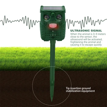 Garden Solar Ultrasonic Animal Control Outdoor Onic Repeller Motion Sensor Flash Light Dog Cat Raccoon Rabbit Animal Dispeller
Garden Solar Ultrasonic Animal Control Outdoor Onic Repeller Motion Sensor Flash Light Dog Cat Raccoon Rabbit Animal Dispeller