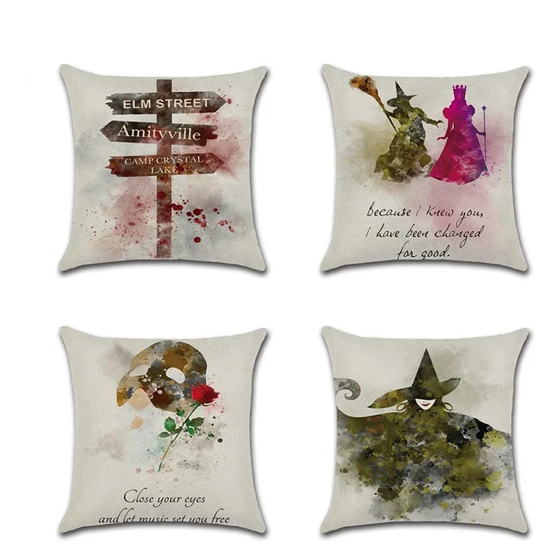 Watercolor theme Print Hallowee New Throw Pillow Covers Pillowcases housse coussin Decorative Home Cushion Cover fundas cojines
Watercolor theme Print Hallowee New Throw Pillow Covers Pillowcases housse coussin Decorative Home Cushion Cover fundas cojines