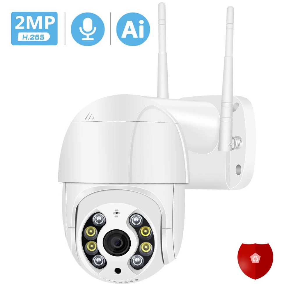 1080P PTZ Wireless IP Camera Waterproof 4X Digital Zoom Speed Dome Security CCTV Camera Audio AI Human Detection Video Kamera
1080P PTZ Wireless IP Camera Waterproof 4X Digital Zoom Speed Dome Security CCTV Camera Audio AI Human Detection Video Kamera
