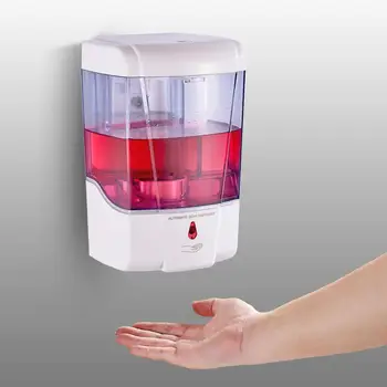 700ml Capacity Automatic Soap Dispenser Touchless Sensor Hand Sanitizer Detergent Dispenser Wall Mounted For Bathroom Kitchen
700ml Capacity Automatic Soap Dispenser Touchless Sensor Hand Sanitizer Detergent Dispenser Wall Mounted For Bathroom Kitchen