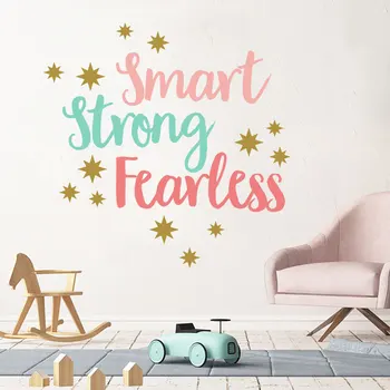 1Set Wall Decor Inspirational Quote Wall Sticker Colorful Vinyl Quote Smart Strong Fearless Room Decor Peel and Stick Wall Decal
1Set Wall Decor Inspirational Quote Wall Sticker Colorful Vinyl Quote Smart Strong Fearless Room Decor Peel and Stick Wall Decal