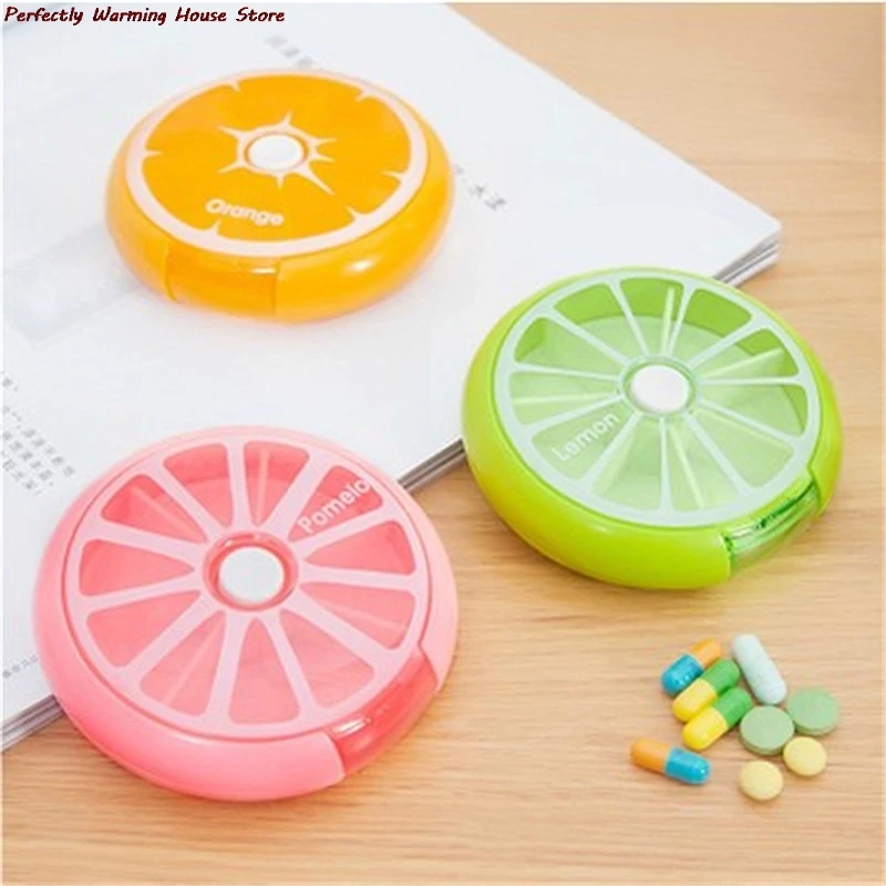 Rotating 7 Days Pill Container Lemon Pill Box Splitter Pill Organizer Medicine Box Travel Dispenser Pillbox Health Care Tools
Rotating 7 Days Pill Container Lemon Pill Box Splitter Pill Organizer Medicine Box Travel Dispenser Pillbox Health Care Tools