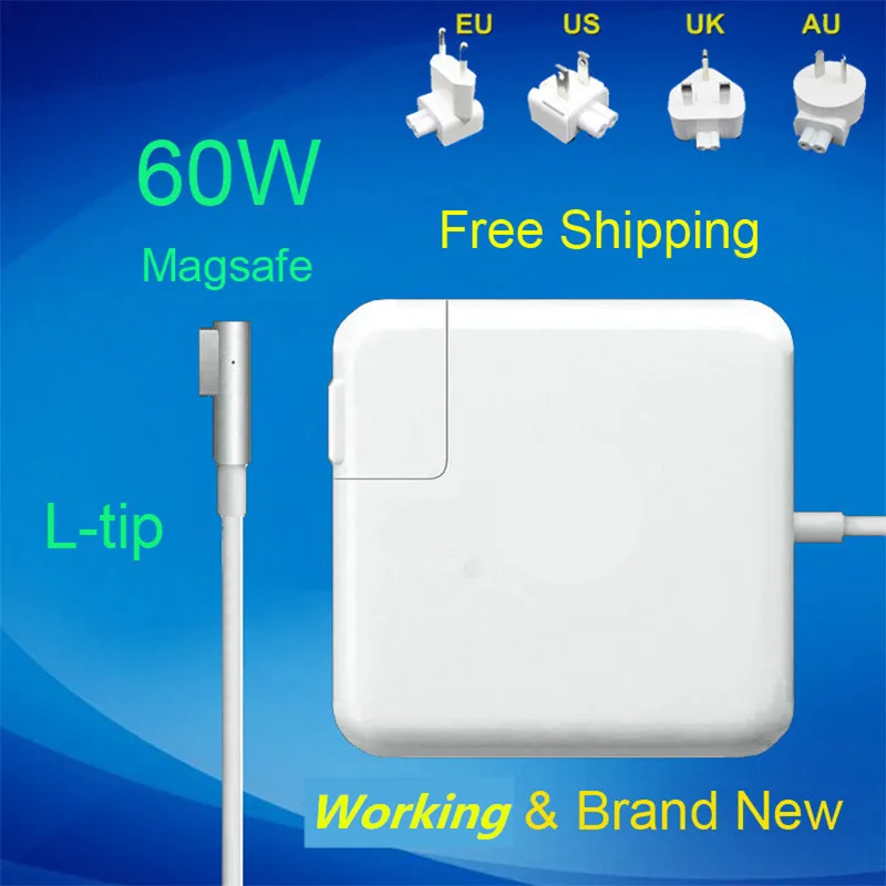 

100% New! 16.5V 3.65A 60W Laptop MagSaf* Power Adapter Charger For Apple MacBook Pro 13'' A1181 A1184 A1278 A1330 A1344