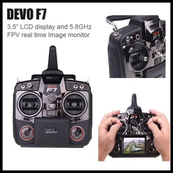 

Oiginal Walkera DEVO F7 2.4G 7CH Real Time Image 5.8G Transmission Aerial FPV Transmitter + RX701 Receiver + 800mAh Li-Battery