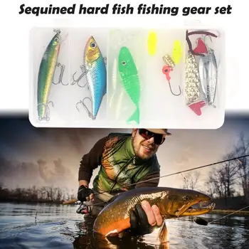 Fishing Tackle Box Durable Practical 20pcs Colour Angling Tools Decoy Luya Bait Kit Swivels Clamp Hooks Fishing Bait Set
Fishing Tackle Box Durable Practical 20pcs Colour Angling Tools Decoy Luya Bait Kit Swivels Clamp Hooks Fishing Bait Set