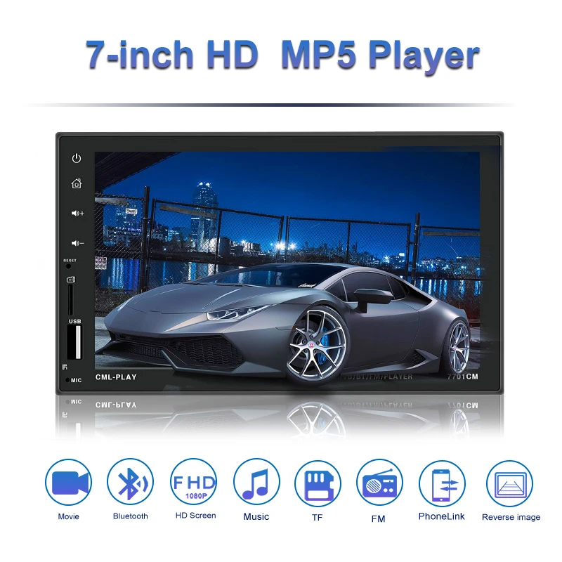 2 Din Car Center Multimedia Camera Universal MP5 Player Autoradio Bluetooth Audio Mirror Link Usb/Aux/SD TF FM 7 Inch
2 Din Car Center Multimedia Camera Universal MP5 Player Autoradio Bluetooth Audio Mirror Link Usb/Aux/SD TF FM 7 Inch