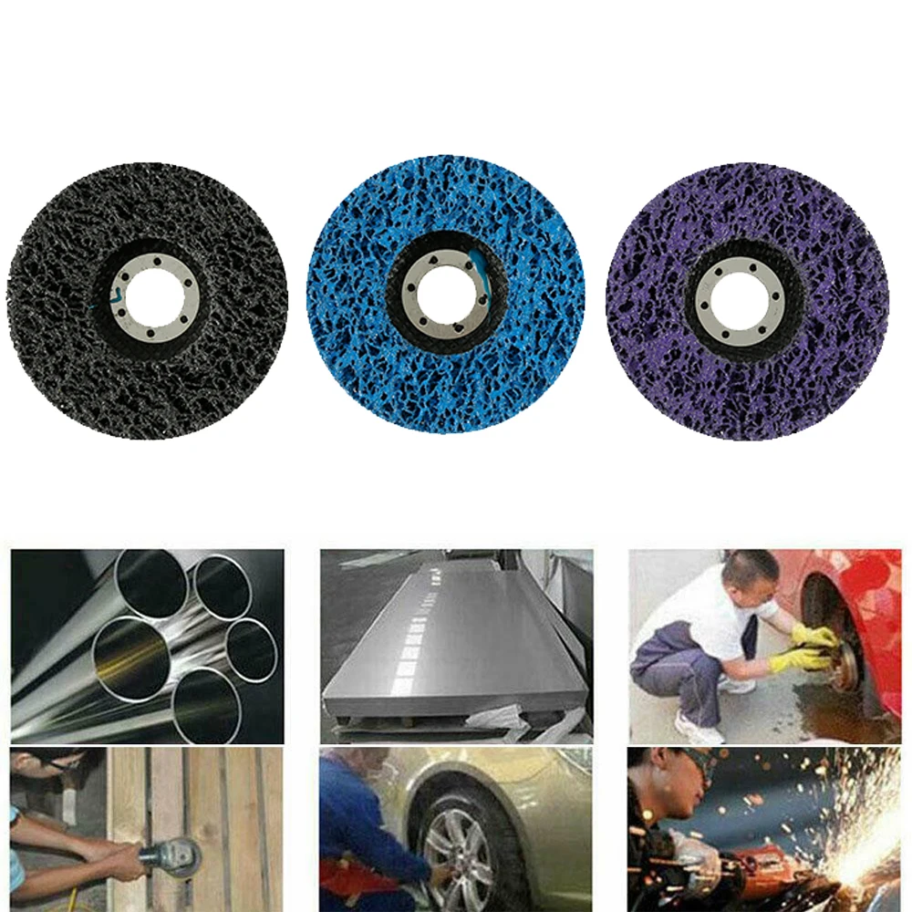 3pcs Poly Strip Disc Abrasive Wheel Paint Rust Remover Clean Grinding Wheels for Angle Grinder Car Truck Motorcycles 125mm
3pcs Poly Strip Disc Abrasive Wheel Paint Rust Remover Clean Grinding Wheels for Angle Grinder Car Truck Motorcycles 125mm