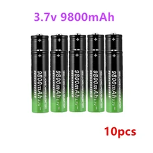 10pcs 3.7V 9800mAh 18650 Battery High Quality 18650 Li-ion batteries Rechargeable Battery For Flashlight Torch
10pcs 3.7V 9800mAh 18650 Battery High Quality 18650 Li-ion batteries Rechargeable Battery For Flashlight Torch