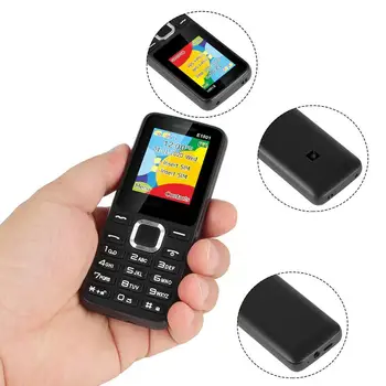 

E1801 2G GSM 1.77 Inch Feature Phone 800mAh Cellphone Man FM SIM Dual Dual For Elder Telephone Wireless Radio Standby O5O0