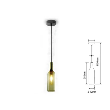 V-TAC SV3775 Led chandelier pendant glass bottle shape gray color attack E14 for restaurant Sushi Bar SKU-3775
V-TAC SV3775 Led chandelier pendant glass bottle shape gray color attack E14 for restaurant Sushi Bar SKU-3775