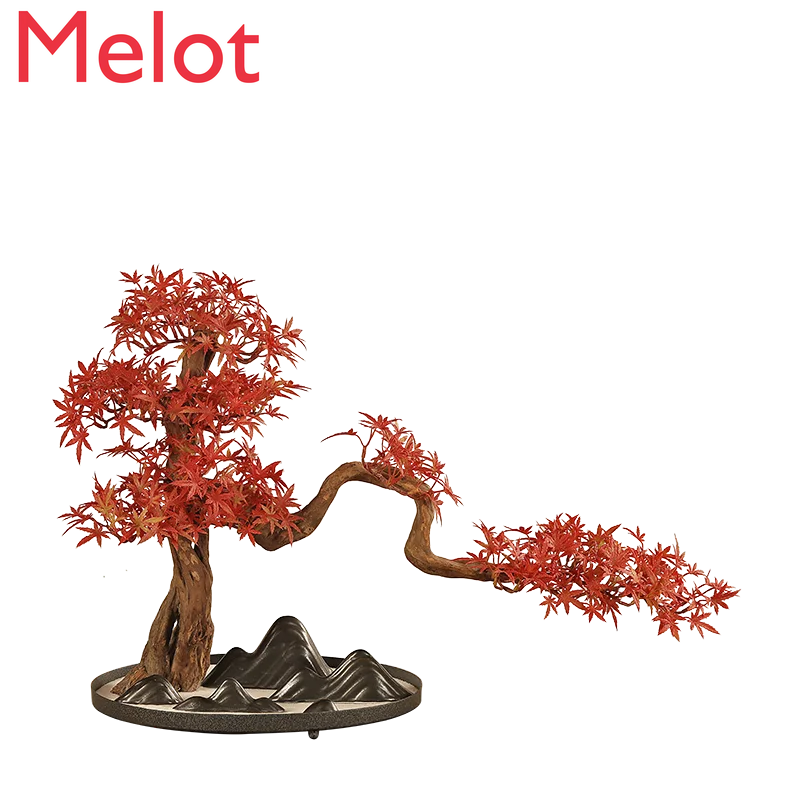 New Chinese Artificial Maple Leaf Bonsai Zen Hallway Light Luxury Soft Decoration Home Sample Room Decoration Ornaments
New Chinese Artificial Maple Leaf Bonsai Zen Hallway Light Luxury Soft Decoration Home Sample Room Decoration Ornaments
