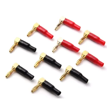 10Pcs Angle Speaker Plugs 4mm 90 Degree Speaker Connector Right Angle Banana Plugs for Speaker Wire(Red and Black) 
10Pcs Angle Speaker Plugs 4mm 90 Degree Speaker Connector Right Angle Banana Plugs for Speaker Wire(Red and Black)
