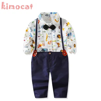 

Kiomcat Baby Boys Gentleman Clothes Set Fashion Kids Boys Wedding Party Clothing Bodysuit+Pants+Tie 3Pcs Baby Boy Outfits Suit