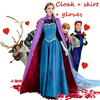 New Adult Princess Anna Elsa Princess Dress Costume Cosplay Flowery Fancy Party Gown Dresses Vestido Blue Sexy Women Clothing
New Adult Princess Anna Elsa Princess Dress Costume Cosplay Flowery Fancy Party Gown Dresses Vestido Blue Sexy Women Clothing