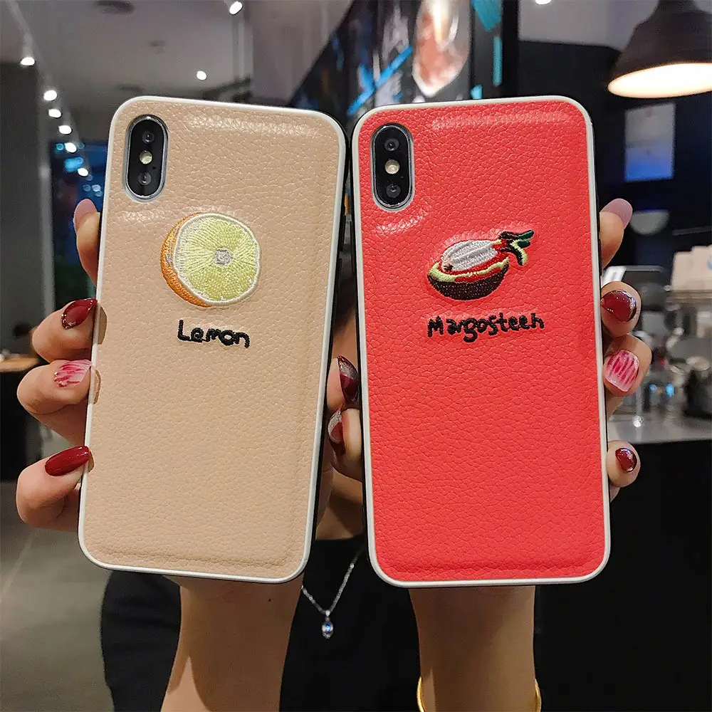 Cute Fruit Phone Cases Cover For iPhone 11 6S Plus 7 8 7Plus X XR XS MAX Funny Avocado Soft Grain Case 6 |