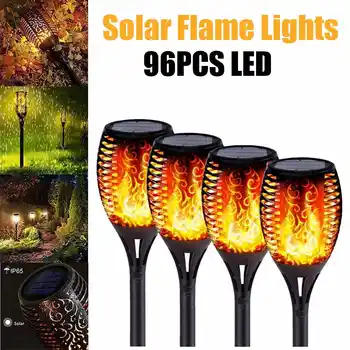 4PCS Lawn Lamp LED Solar Flame Flickering Lamp Torch Landscape Lights Waterproof Led Solar Flame Light Outdoor Garden Decoration
4PCS Lawn Lamp LED Solar Flame Flickering Lamp Torch Landscape Lights Waterproof Led Solar Flame Light Outdoor Garden Decoration
