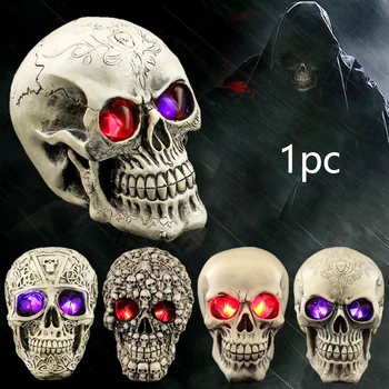 Game Festival Led Party Halloween Decoration Resin Easy Use Glowing Electronics Realistic Prop Night Lamp Toy Skull Shape 
Game Festival Led Party Halloween Decoration Resin Easy Use Glowing Electronics Realistic Prop Night Lamp Toy Skull Shape