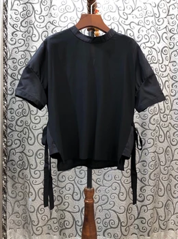2020 Spring and Summer New Women's round Neck Solid Color Decorative Waist Lace-up Short-Sleeved Top 601
2020 Spring and Summer New Women's round Neck Solid Color Decorative Waist Lace-up Short-Sleeved Top 601