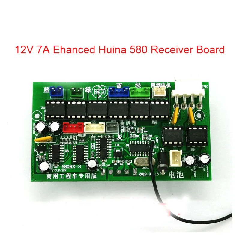 RC Model Car Parts 580 Remote Controller 12V Receiver Board 4.5V Transmitter Board Used 7.4V Lipo Batter Receive Plate
RC Model Car Parts 580 Remote Controller 12V Receiver Board 4.5V Transmitter Board Used 7.4V Lipo Batter Receive Plate