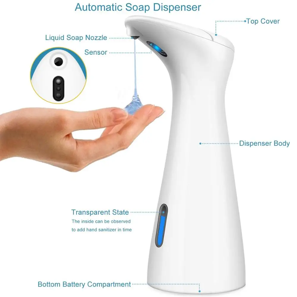 Automatic Liquid Soap Dispenser Smart Sensor Touchless ABS Electroplated Sanitizer Dispensador for Kitchen Bathroom
Automatic Liquid Soap Dispenser Smart Sensor Touchless ABS Electroplated Sanitizer Dispensador for Kitchen Bathroom