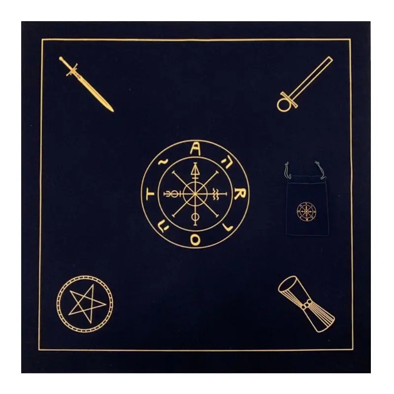 Altar Tarot Cloth Velvet Tarot Cards Tablecloth with Bag Oracle Divination Playing Card Pad Board Game Accessories
Altar Tarot Cloth Velvet Tarot Cards Tablecloth with Bag Oracle Divination Playing Card Pad Board Game Accessories