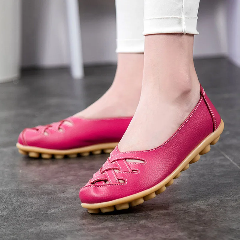 Women Flats Moccasins Loafers Ballet Flat Shoes Slip On Female Big Size Genuine Leather Women Comfortable Casual Shoes
Women Flats Moccasins Loafers Ballet Flat Shoes Slip On Female Big Size Genuine Leather Women Comfortable Casual Shoes