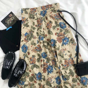 ZCWXM Vintage Skirts Women High Waist OL Elegant Fashion Faldas Spring Summer Floral Print Skirts A-line Bottoms Knee-Length
ZCWXM Vintage Skirts Women High Waist OL Elegant Fashion Faldas Spring Summer Floral Print Skirts A-line Bottoms Knee-Length