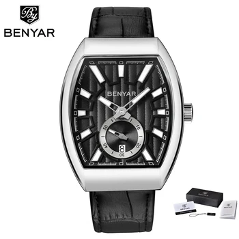 The new BENYAR men's watch business waterproof sports quartz watch leather men's watch trend brand
The new BENYAR men's watch business waterproof sports quartz watch leather men's watch trend brand