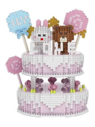 ZRK New Products Small Particles of Diamond Creative Double Layer Cake Educational DIY Inserted Building Blocks Toy 9901
ZRK New Products Small Particles of Diamond Creative Double Layer Cake Educational DIY Inserted Building Blocks Toy 9901