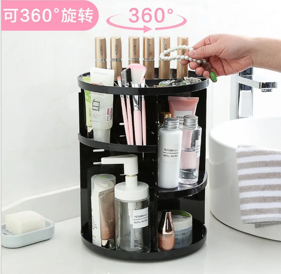 Cosmetics Storage Box 360-Degree Spinning hua zhuang jia Plastic Cosmetic Box Cosmetic Storage Box Skin Care Products Storage Ch
Cosmetics Storage Box 360-Degree Spinning hua zhuang jia Plastic Cosmetic Box Cosmetic Storage Box Skin Care Products Storage Ch