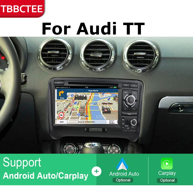 Автомобильный GPS навигатор Android для Audi TT MK2 2006 ~ 2014 автомобильный dvd плеер BT RDS Mlutimedia