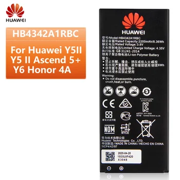 HuaWei Original HB4342A1RBC Battery For Huawei Y5II Ascend 5 + Y6 Honor 5A Honor 4A SCL-TL00 Replacement Phone Battery 2200mAh
HuaWei Original HB4342A1RBC Battery For Huawei Y5II Ascend 5 + Y6 Honor 5A Honor 4A SCL-TL00 Replacement Phone Battery 2200mAh