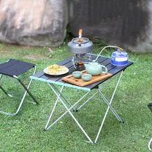 

Large Ultralight All Aluminium Portable Foldable Desk Outdoor Camping Table Home Barbecue Climbing Picnic Folding Tables