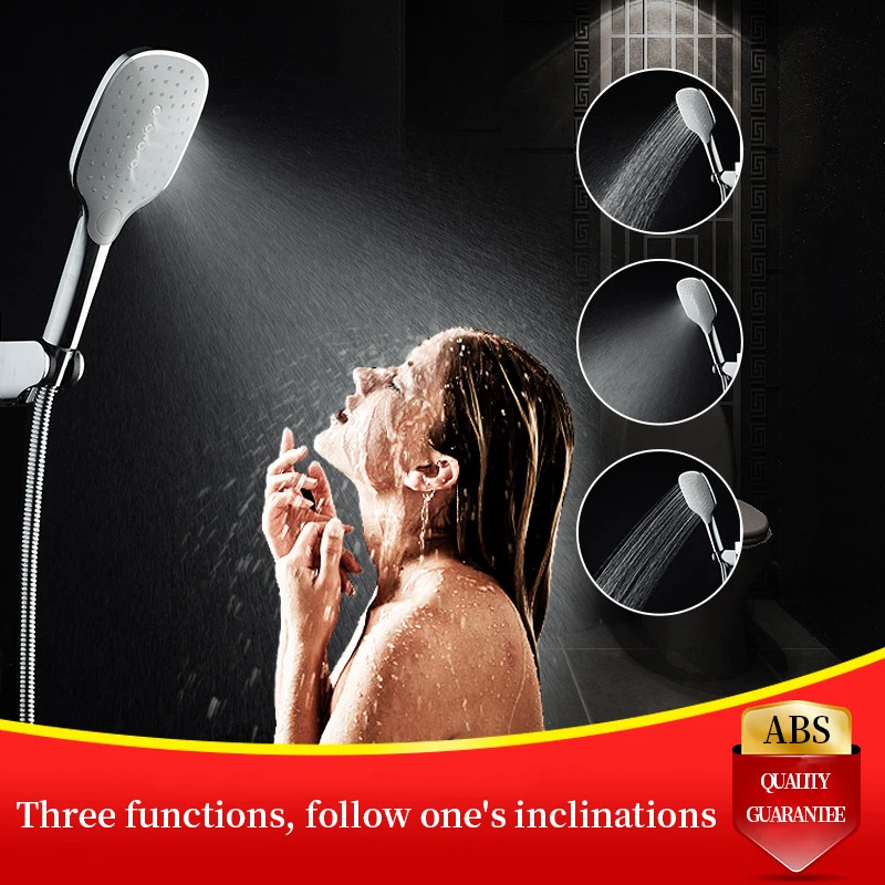 Wall Mounted Bathroom Shower Set 3 Mode Hand Held Shower Head High Pressure ABS Massage Shower Sprayer Hose Holder Shower Set 
Wall Mounted Bathroom Shower Set 3 Mode Hand Held Shower Head High Pressure ABS Massage Shower Sprayer Hose Holder Shower Set