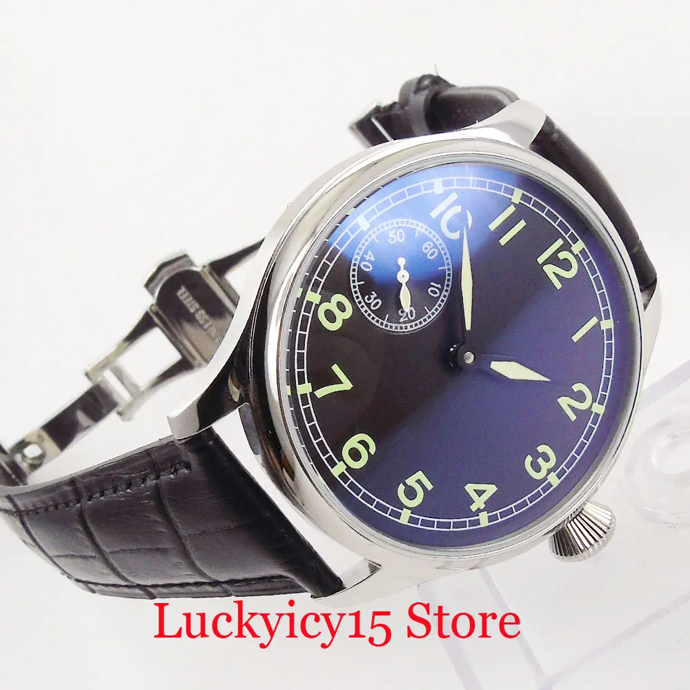 Simple Men Wristwatch 6497 Hand Winding Movement Sterile Dial 44mm Round Case Deployment Clasp
Simple Men Wristwatch 6497 Hand Winding Movement Sterile Dial 44mm Round Case Deployment Clasp