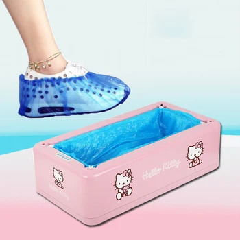 250 Pairs Automatic Shoe Cover Machine Helloo Kitty One-time Home Smart Shoe Sleeve Tool Disposable Foot Cover Shoe Film Device 
250 Pairs Automatic Shoe Cover Machine Helloo Kitty One-time Home Smart Shoe Sleeve Tool Disposable Foot Cover Shoe Film Device