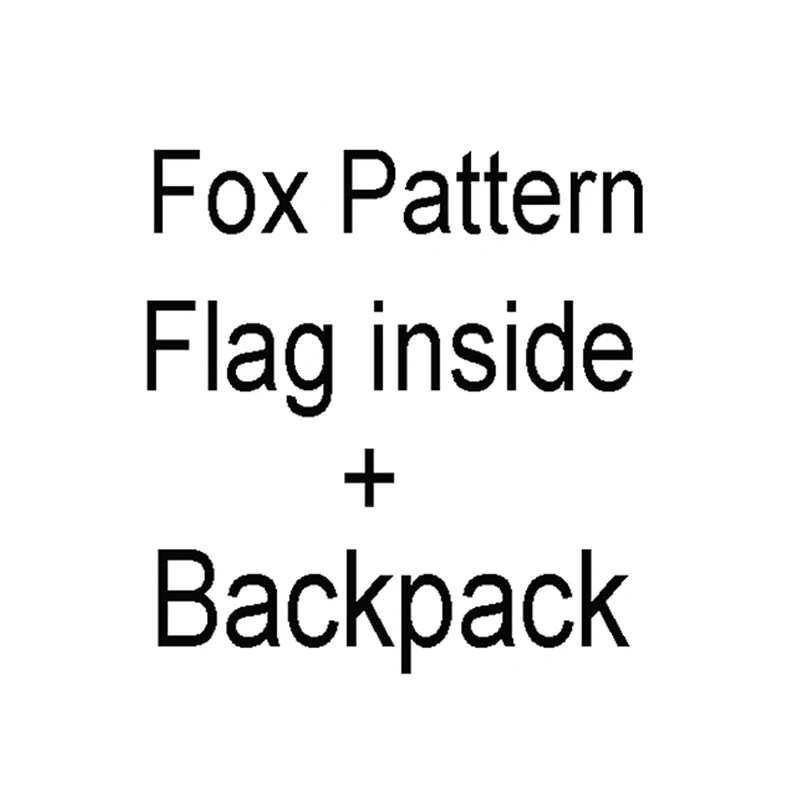 

Waterproof Fox Logo Backpack with Flag Inside Fox Pattern Backpacks for Women Men Kids Size in 7L 16L 20L Mochila