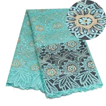 אפריקאי שוויצרי וואל תחרה בד באיכות גבוהה צרפתית טול תחרה בד ניגרי תחרת גיפור רקמת בד 5 מטרים(China)