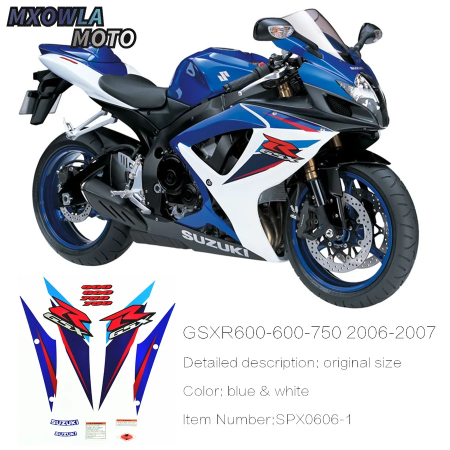 For -GSXR600-750 K6 06-07yearsMotorcycle Whole Vehicle Full Kit Sticker High Quality MOTO Styling
For -GSXR600-750 K6 06-07yearsMotorcycle Whole Vehicle Full Kit Sticker High Quality MOTO Styling
