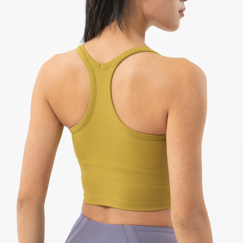 SOISOU Nylon Sports Top Women's Bra Yoga Fitness Gym Breathable Bras Underwear Vest Double Layer Support Bra 6 Colors SOISOU Nylon Sports Top Women's Bra Yoga Fitness Gym Breathable Bras Underwear Vest Double Layer Support Bra 6 Colors