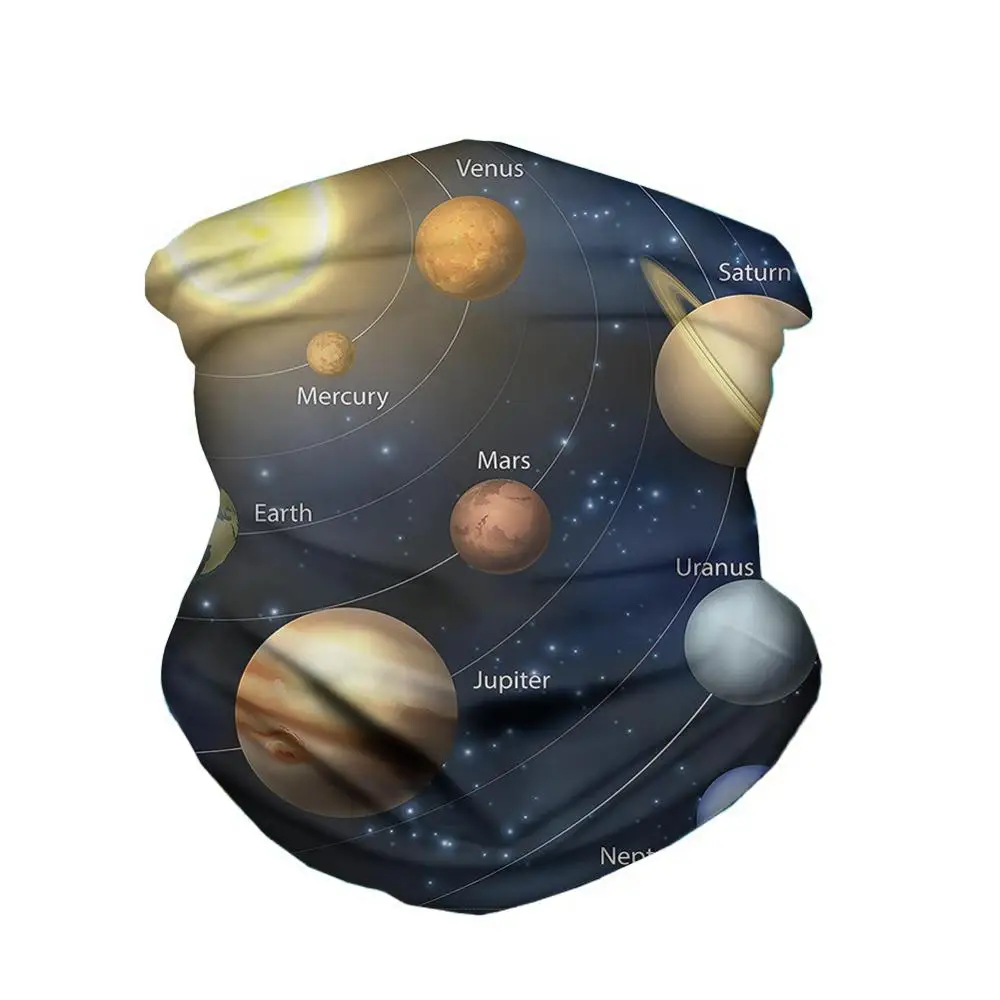 3D Galaxy бесшовный волшебный головной шарф повязка на голову под заказ маска для