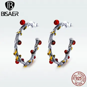 BISAER 2019 Newe Design Circle Earrings 925 Sterling Silver Red Berry Fruit Hoop Earrings for Women Unique Jewelry Bijoux GXE443
BISAER 2019 Newe Design Circle Earrings 925 Sterling Silver Red Berry Fruit Hoop Earrings for Women Unique Jewelry Bijoux GXE443