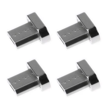 4 Pieces Alloy Micro USB Male Cord Magnetic Tip Charger Adapter Connector for Android Mobile Phones Silver
4 Pieces Alloy Micro USB Male Cord Magnetic Tip Charger Adapter Connector for Android Mobile Phones Silver
