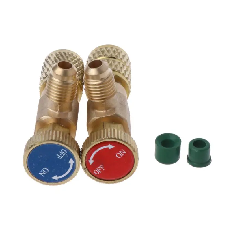 2Pcs/set Safety Valve R410A R22 Plus Fluoride Air Conditioning Refrigerant Safety Adapter Valve New 2019
2Pcs/set Safety Valve R410A R22 Plus Fluoride Air Conditioning Refrigerant Safety Adapter Valve New 2019