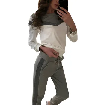 Colorblock Cut Pullover Tops and Pants 2 Piece Female Outfits Tracksuits Women's Suits Spring Sports Suit
Colorblock Cut Pullover Tops and Pants 2 Piece Female Outfits Tracksuits Women's Suits Spring Sports Suit