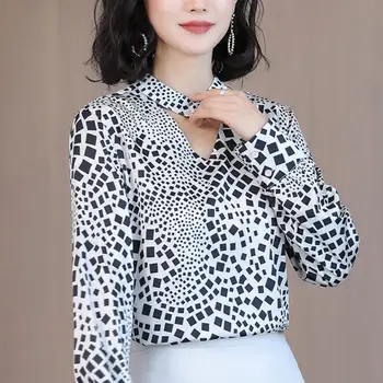 New Women spring leopard Blouse Spring Fall Ladies V-neck Shirt office Vintage long sleeve new arrived Basic Tops
New Women spring leopard Blouse Spring Fall Ladies V-neck Shirt office Vintage long sleeve new arrived Basic Tops