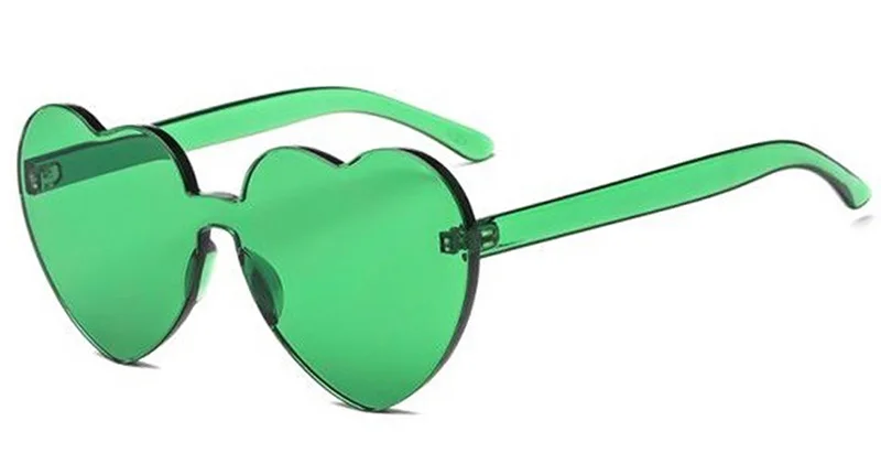 Oversized Herz Sonnenbrille Für Damen Uv Schutz Candy Farben_voghion.com