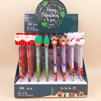 56 pcs/lot Christmas Santa Claus Mechanical Pencil Creative Automatic Pen stationery gift School Office writing Supplies
56 pcs/lot Christmas Santa Claus Mechanical Pencil Creative Automatic Pen stationery gift School Office writing Supplies
