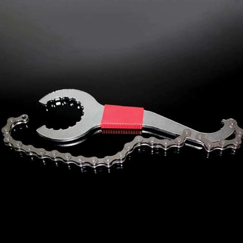 

3 In 1 new hot Convenient Bike Chain Whip Bottom Bracket Freewheel Wrench Repair Remover Tool Chain Disassembly Wrench